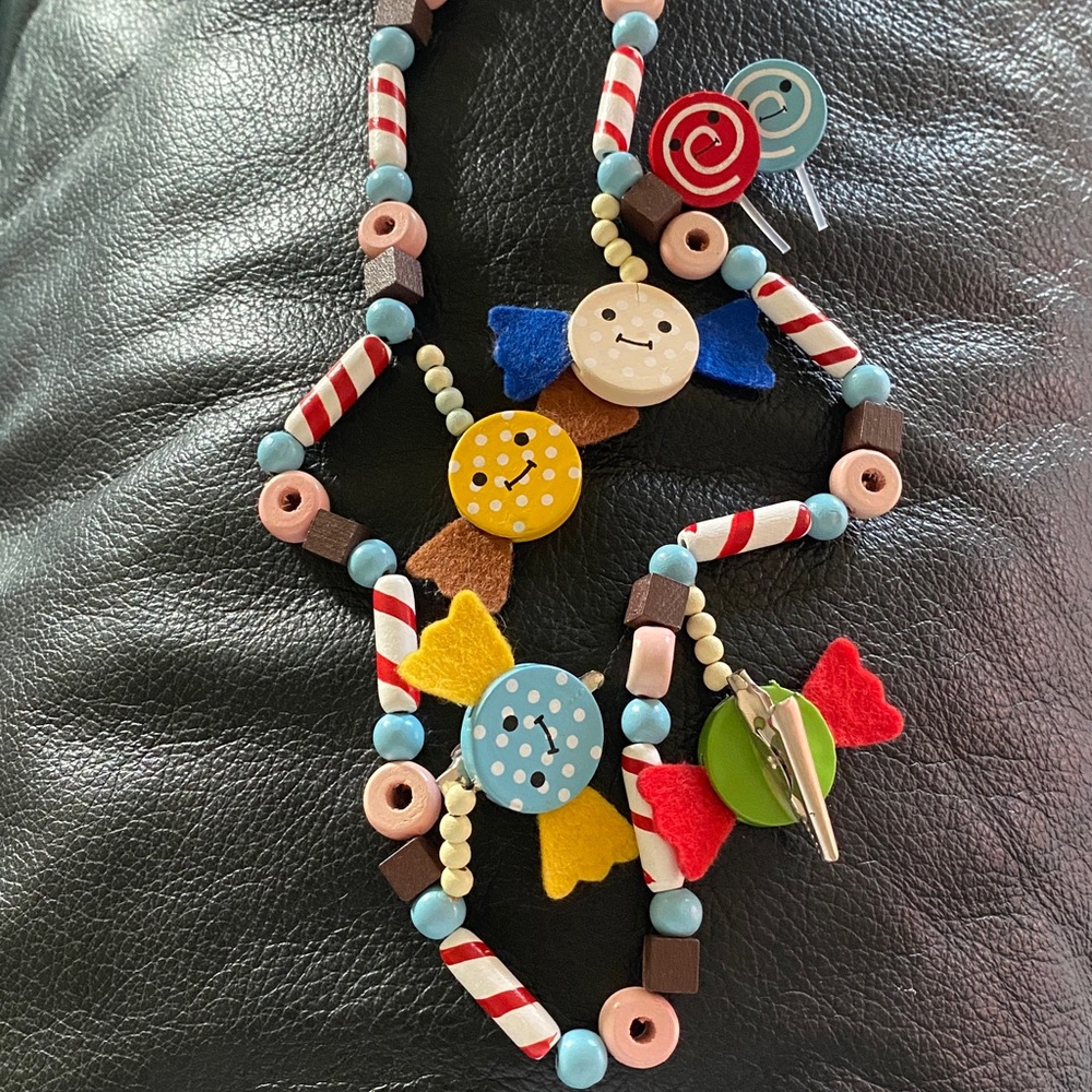 Wooden Candy Shape Garland